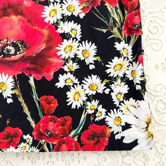 Dolce & Gabbana Daisy and Poppy Print Top